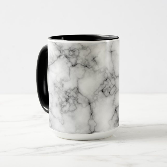 White Marble Mugg (Framsida vänster)
