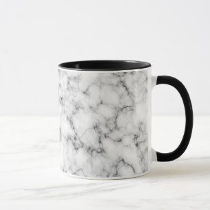 White Marble Mugg