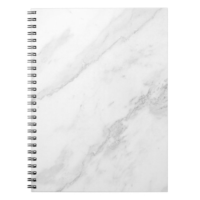  White Marble Notebook Anteckningsbok (Framsidan)