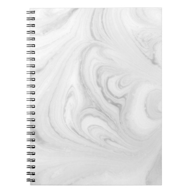  White Marble Notebook Anteckningsbok (Framsidan)
