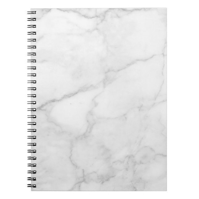  White Marble Notebook Anteckningsbok (Framsidan)