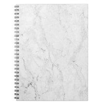  White Marble Notebook
