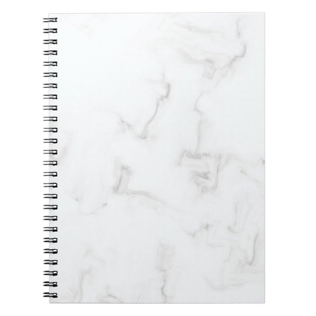  White Marble Notebook Anteckningsbok (Framsidan)