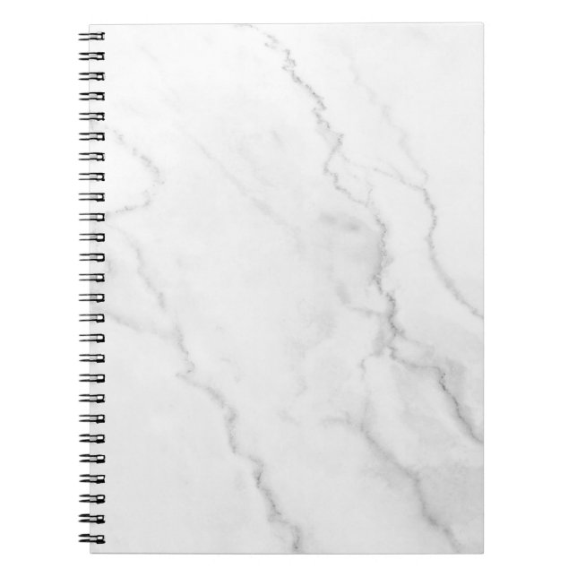  White Marble Notebook Anteckningsbok (Framsidan)