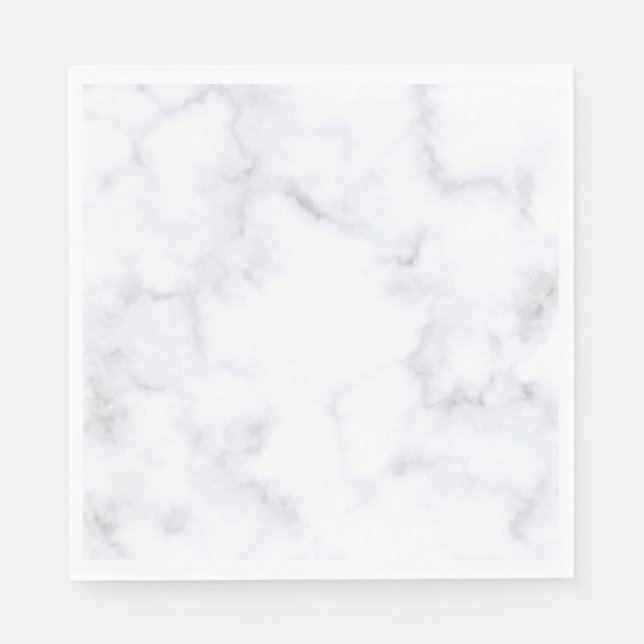 White Marble Pappersservett (Framsidan)
