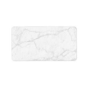 White Marble   Personlig Tom Adress Adressetikett