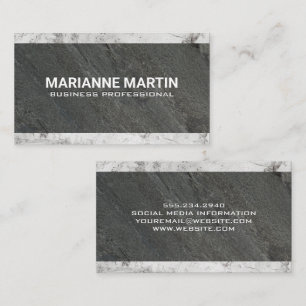 White Marble   Skiva Visitkort