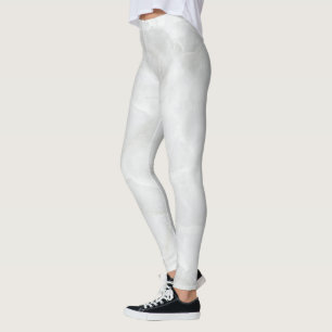 White Marble Stone Leggings