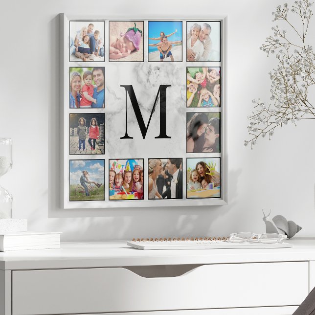 White Marble Stone Mönster Poster (Skapare uppladdad)