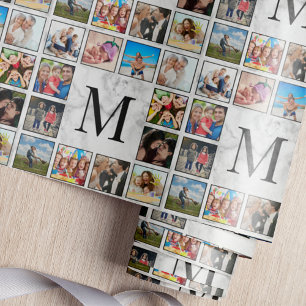 White Marble Stone Mönster Presentpapper