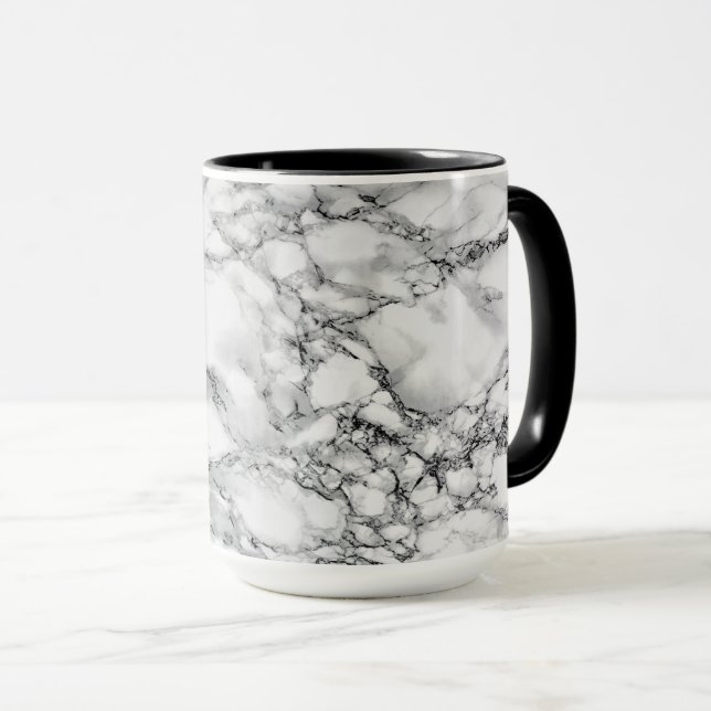 White Marble Stone Mugg (Framsida höger)