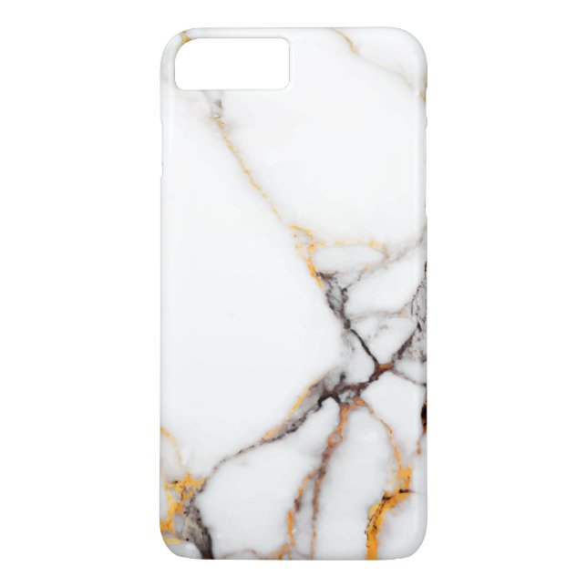 White Marble Struktur Case-Mate iPhone Skal (Baksida)