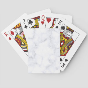 White Marble Struktur Casinokort