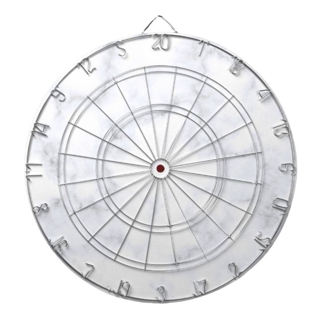 White Marble Struktur Darttavla (Framsidan)