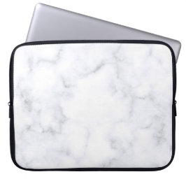 White Marble Struktur Laptop Fodral