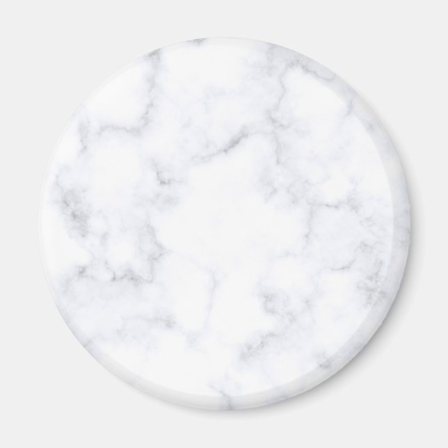 White Marble Struktur Magnet (Framsidan)