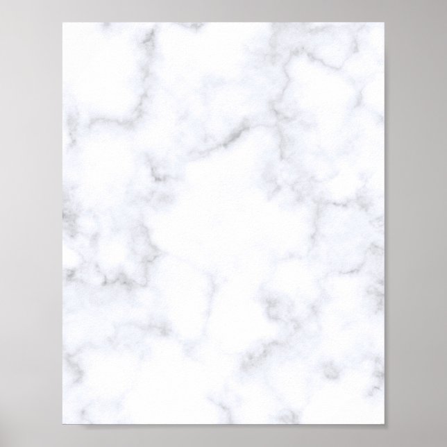 White Marble Struktur Poster (Framsidan)