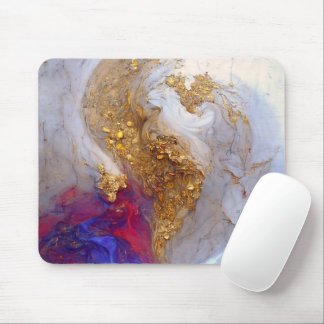 White Marble Swirl with Liquid Gold Musmatta