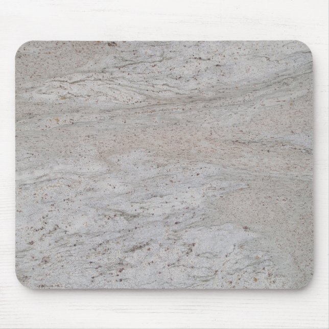 White Marble Swirled Mousepad Musmatta (Framsidan)