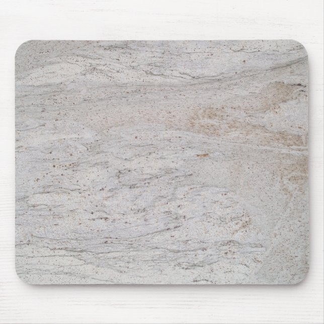 White Marble Swirled Mousepad Musmatta (Framsidan)
