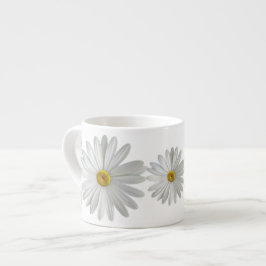 White Marguerite Daisy Flowers Espressomugg