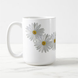White Marguerite Daisy Flowers Kaffemugg