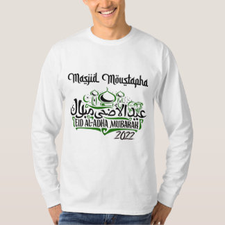 White - Masjid Moustapha EID Mubarak Långärmad T Shirt