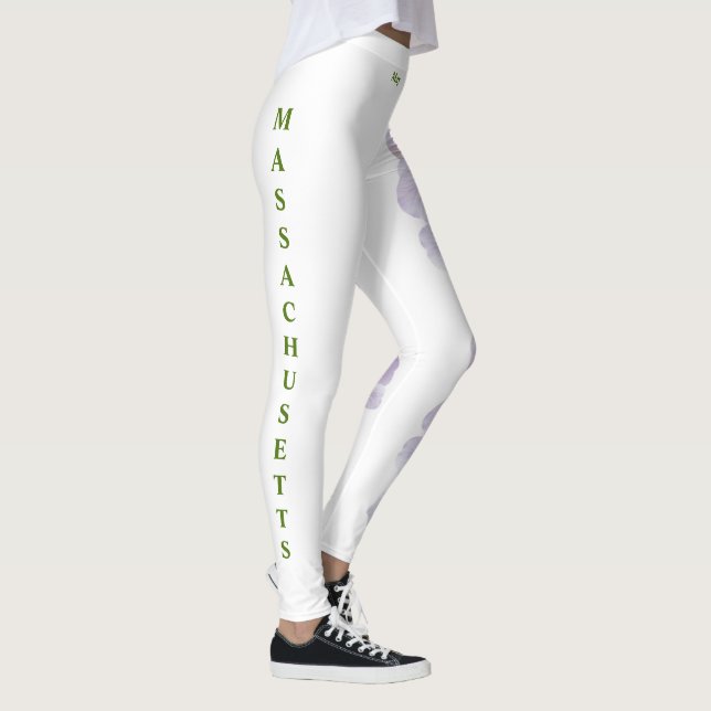 White Massachusetts State Mayblommgings Leggings (Höger)