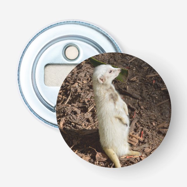 White Meerkat, Magnetic Flaska-öppnare. Flasköppnare (Framsidan)