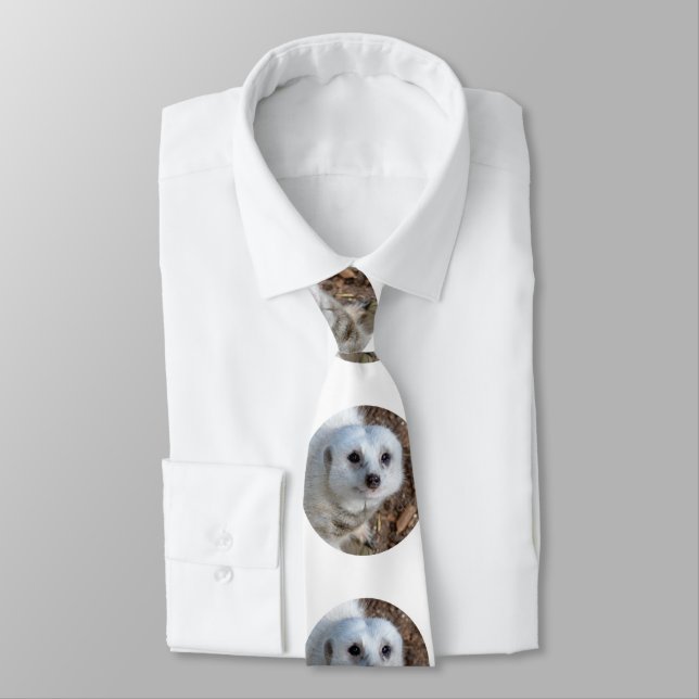 White Meerkat, Manar Silky Tie. Slips (Bunden)