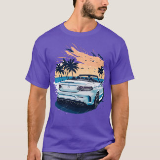 White Mercedes Benz C klass T Shirt