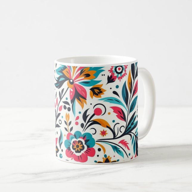 White Mexican Tasse Kaffemugg (Framsida höger)
