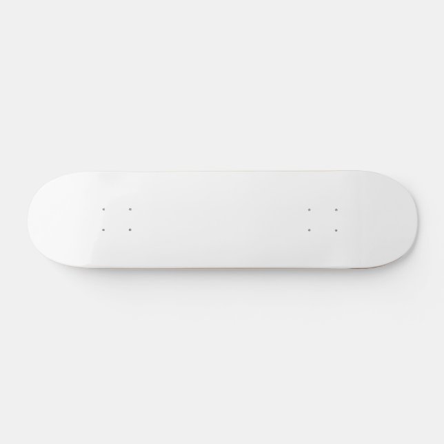 White Mini Skateboard Bräda 18,5 Cm (Horz)