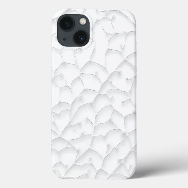 White Minimal Clean Look iPhone Case (Baksida)