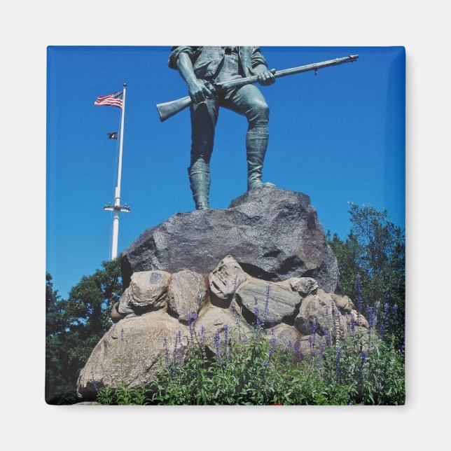 White Minuteman Statue, Lexington, Massachusetts Magnet (Framsidan)