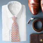 White Modern Geometric Mönster Neck Tie Slips<br><div class="desc">Vit modern geometrisk Mönster Neck Tie har en elegant och snyggt av modern geometrisk mönster i en vit bakgrund. Perfekt för bröllop,  marskalkar,  Fars dag,  födelsedagspresent till Pappa eller farfar och mycket annat. Designad av ©Evco Studio www.zazzle.com/store/evcostudio</div>