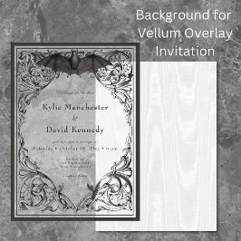 White Moire Taffeta Satin Background Inbjudningar