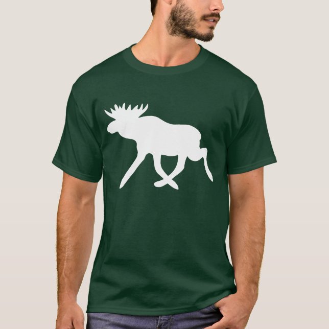 White Moose T Shirt (Framsida)