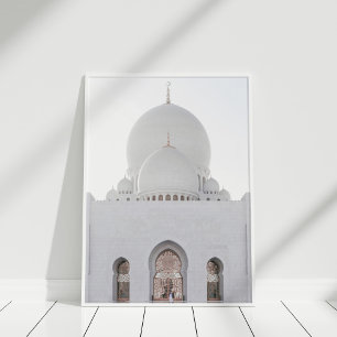 White Mosque Islamic Architect Poster