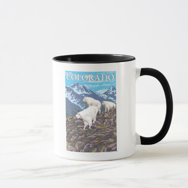 White Mountain Goat FamilyColorado Mugg (Höger)