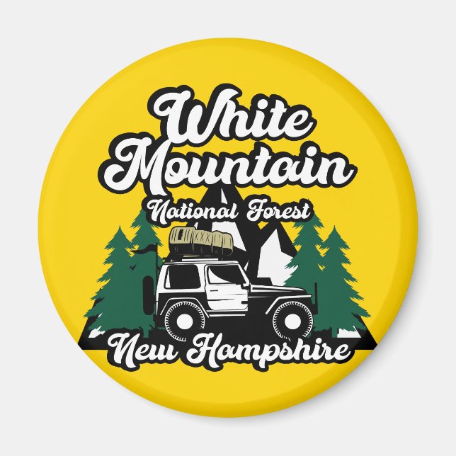 White Mountain National Forest New Hampshire Magnet (Framsidan)
