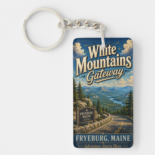 White Mountains Gateway Fryeburg Maine rektangel (Framsidan)