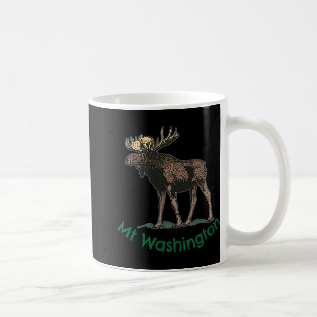 White Mountains Mt Washington New Hampshire Moose  Kaffemugg (Höger)