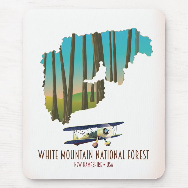 White mountains national forest USA karta Musmatta (Framsidan)
