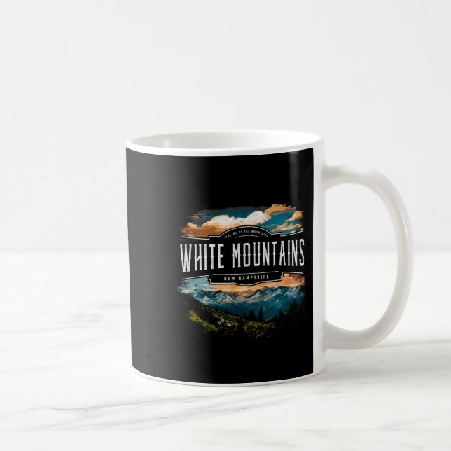 White Mountains New Hampshire Hiking Outdoors Vint Kaffemugg (Höger)