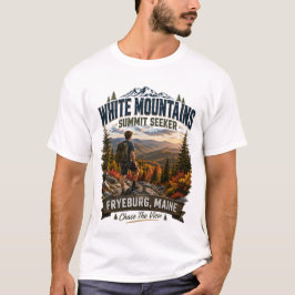 White Mountains Summit Seeker Fryeburg Maine Tonår T Shirt