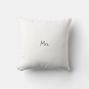 White Mrs Pillow Kudde