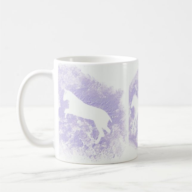 White Mugg med Horse Design Design (Vänster)
