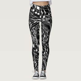 WHITE MUSIK NOTER LEGGINGS