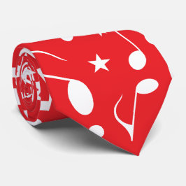 White Musik noter on Red Slips